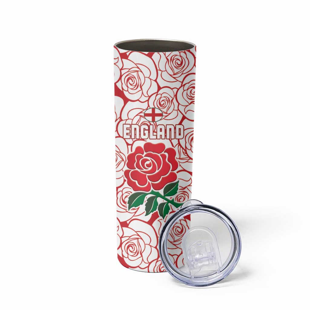 South Africa and England Rugby Skinny Tumbler Springboks Mascot With Red Rose