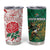 South Africa and England Rugby Tumbler Cup Springboks Mascot With Red Rose