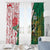 South Africa and England Rugby Window Curtain Springboks Mascot With Red Rose