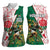 Personalized South Africa and England Rugby Women Sleeveless Polo Shirt Springboks Mascot With Red Rose