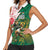 Personalized South Africa and England Rugby Women Sleeveless Polo Shirt Springboks Mascot With Red Rose