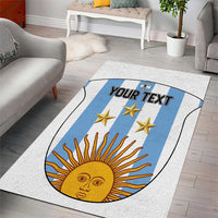 Custom Argentina Football Area Rug Vamos Vamos Argentina