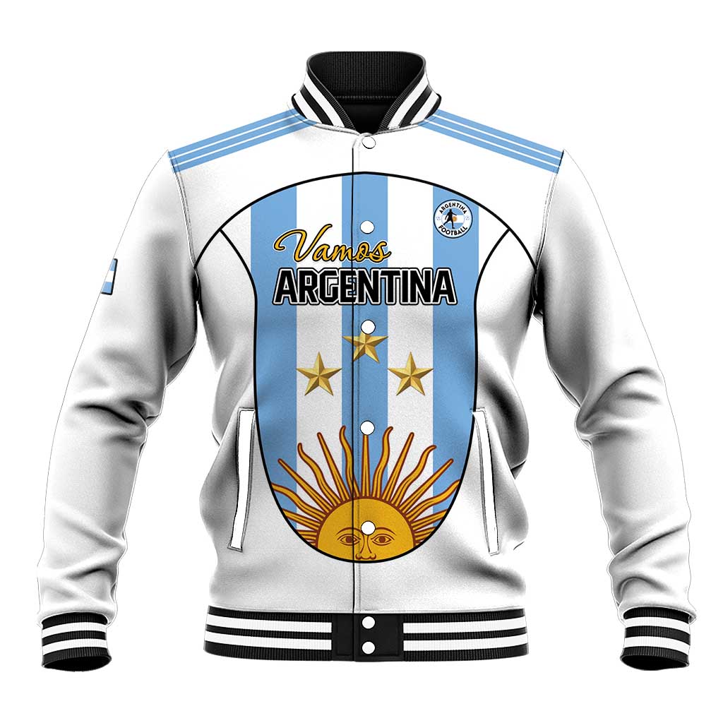 Custom Argentina Football Baseball Jacket Vamos Vamos Argentina