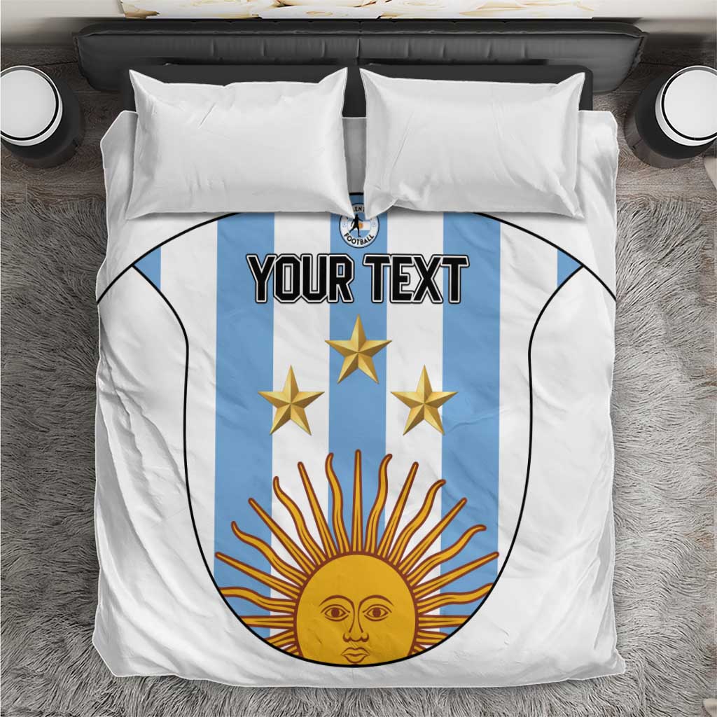 Custom Argentina Football Bedding Set Vamos Vamos Argentina