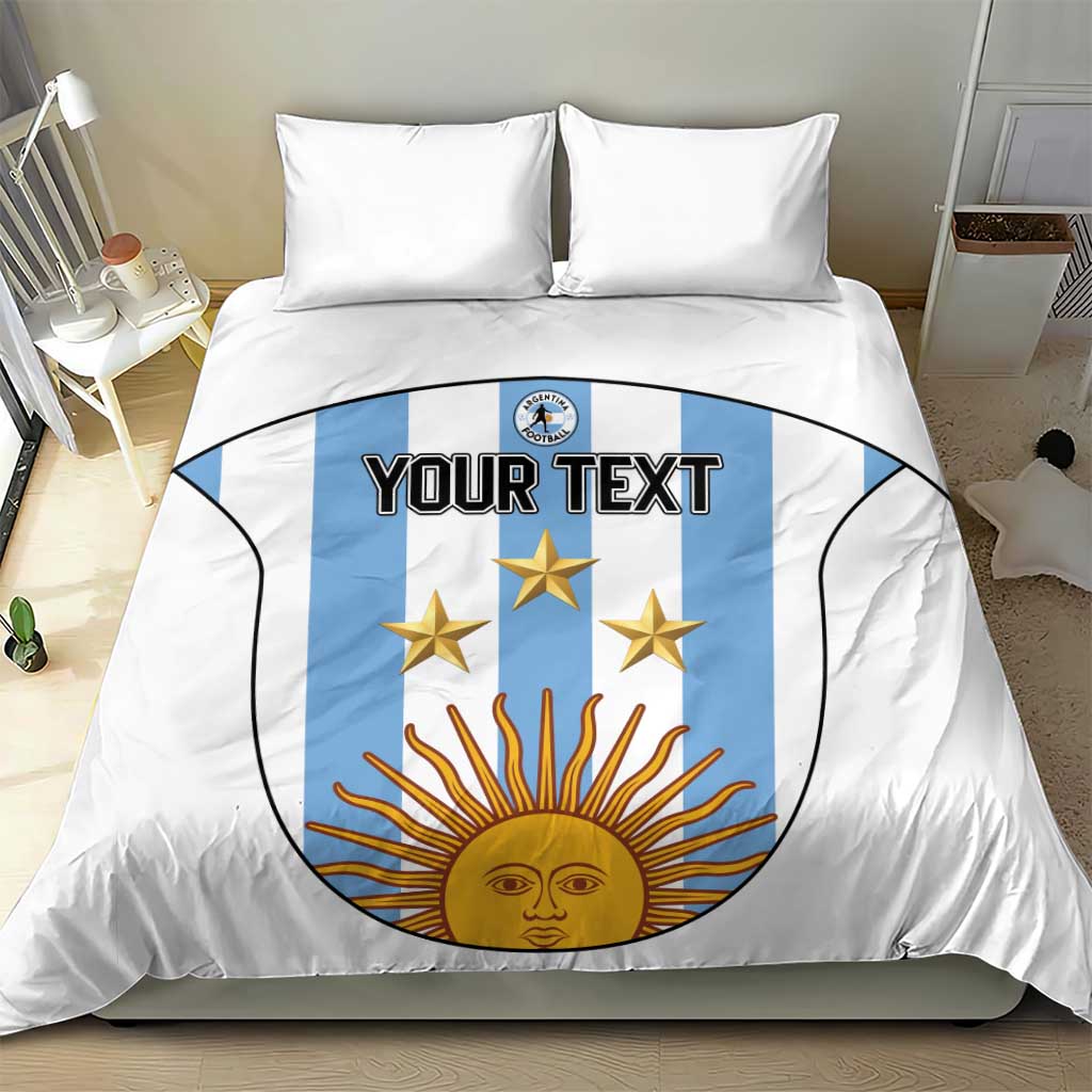 Custom Argentina Football Bedding Set Vamos Vamos Argentina