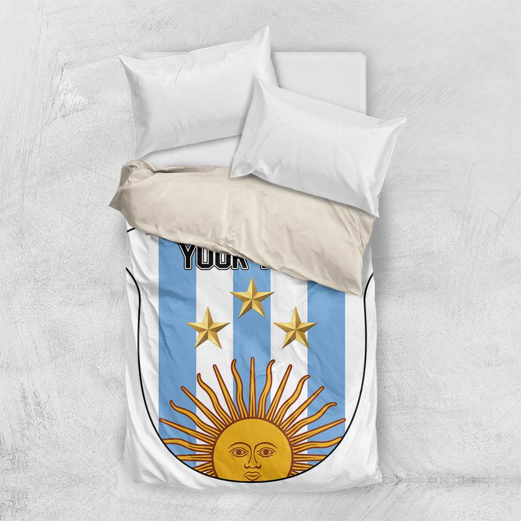 Custom Argentina Football Bedding Set Vamos Vamos Argentina