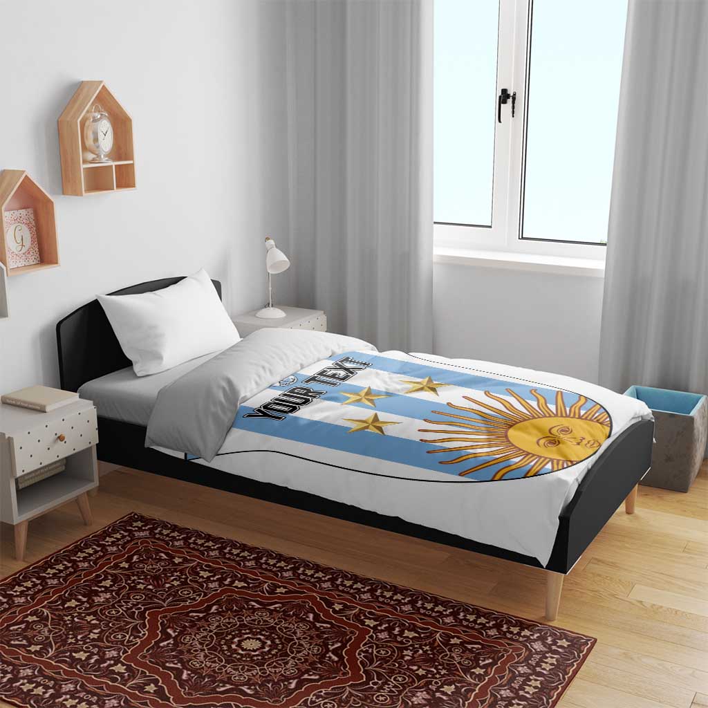 Custom Argentina Football Bedding Set Vamos Vamos Argentina