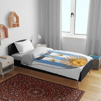 Custom Argentina Football Bedding Set Vamos Vamos Argentina
