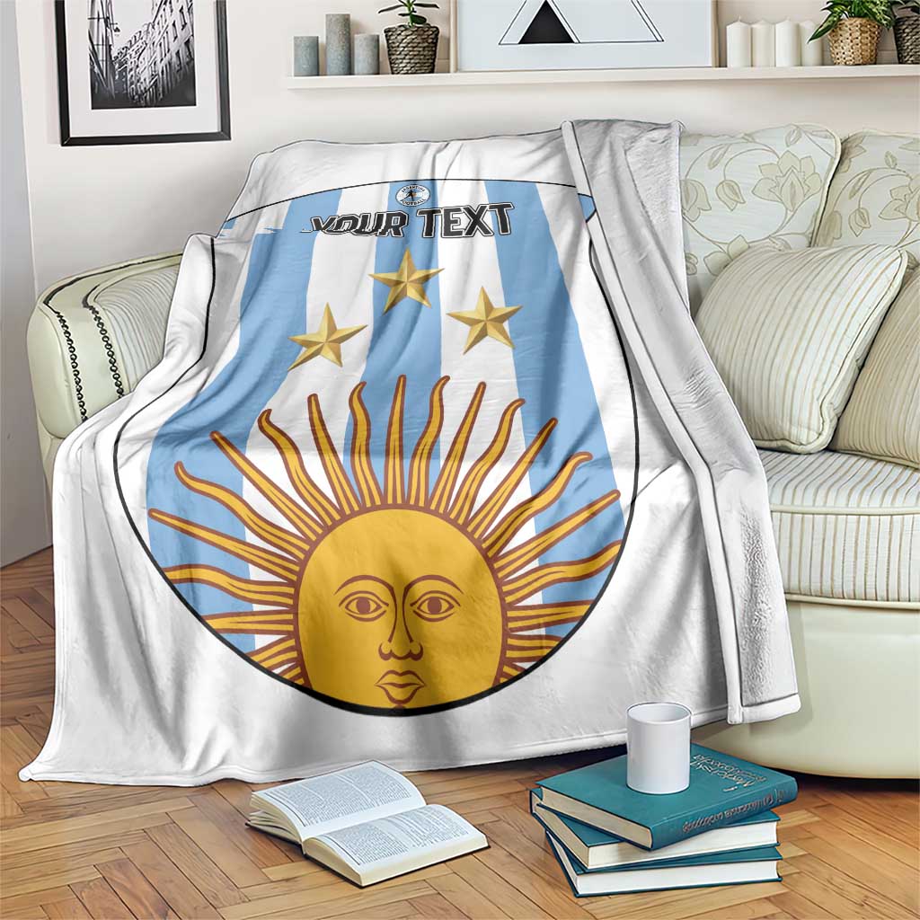 Custom Argentina Football Blanket Vamos Vamos Argentina
