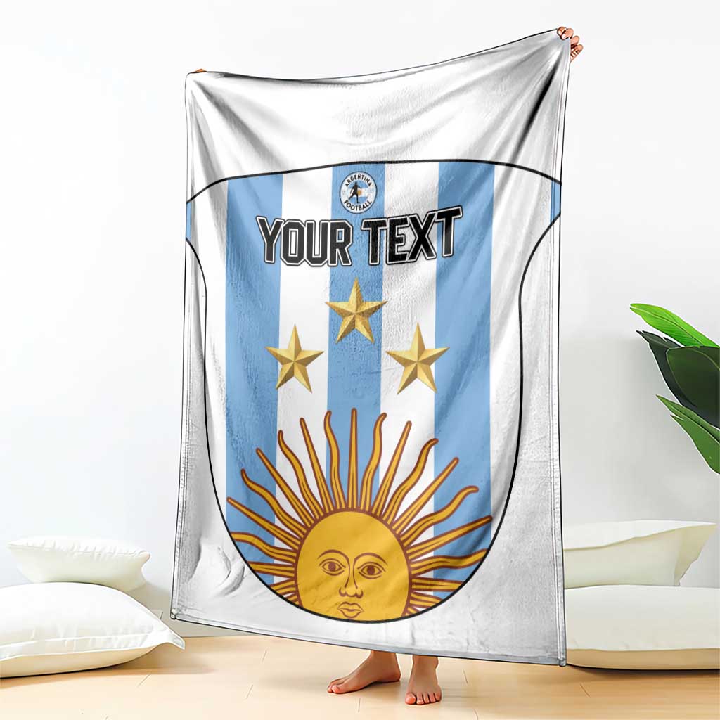Custom Argentina Football Blanket Vamos Vamos Argentina