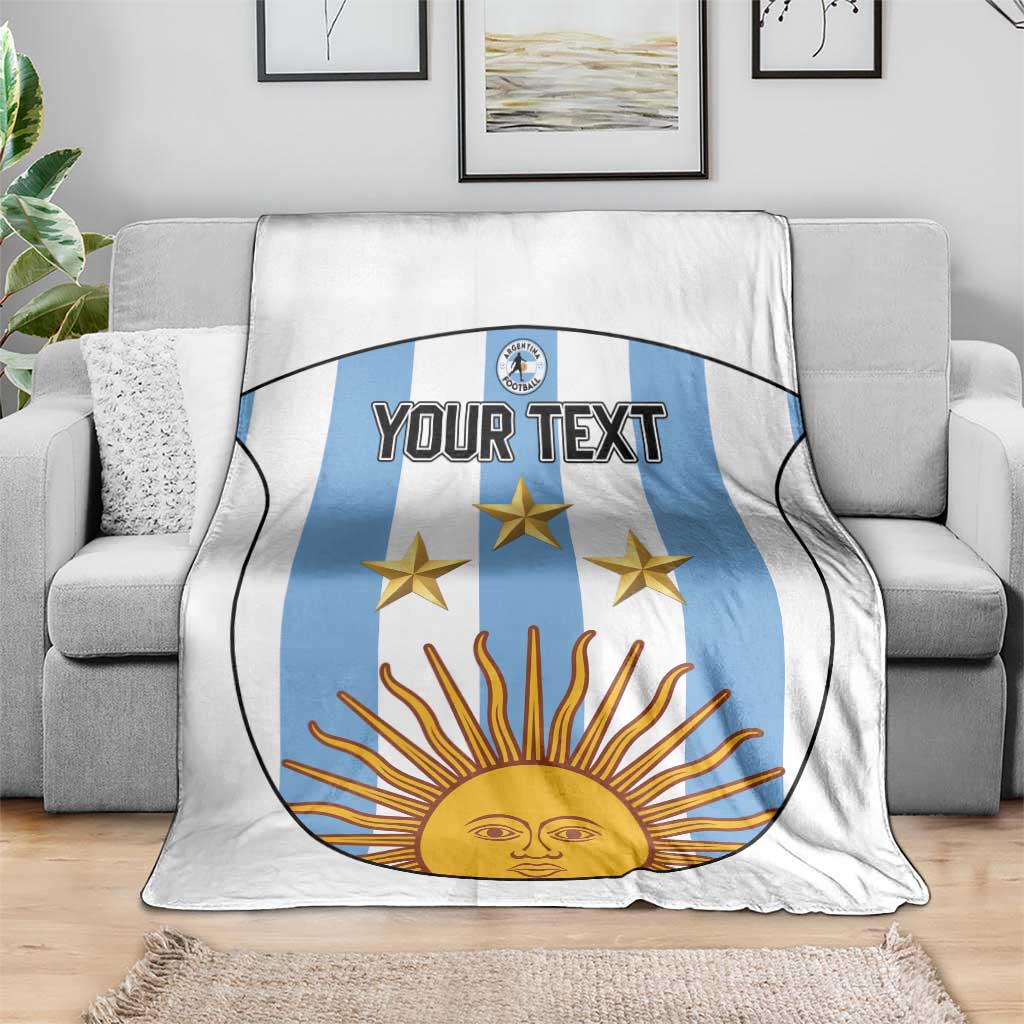 Custom Argentina Football Blanket Vamos Vamos Argentina