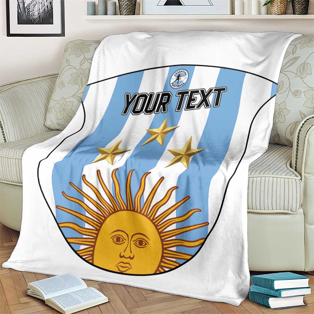 Custom Argentina Football Blanket Vamos Vamos Argentina