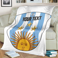 Custom Argentina Football Blanket Vamos Vamos Argentina