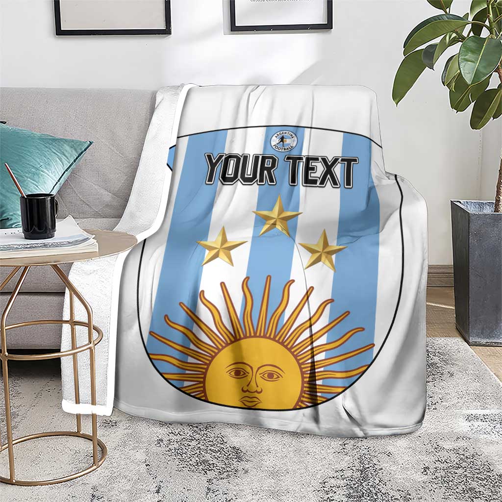 Custom Argentina Football Blanket Vamos Vamos Argentina