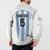 Custom Argentina Football Button Sweatshirt Vamos Vamos Argentina