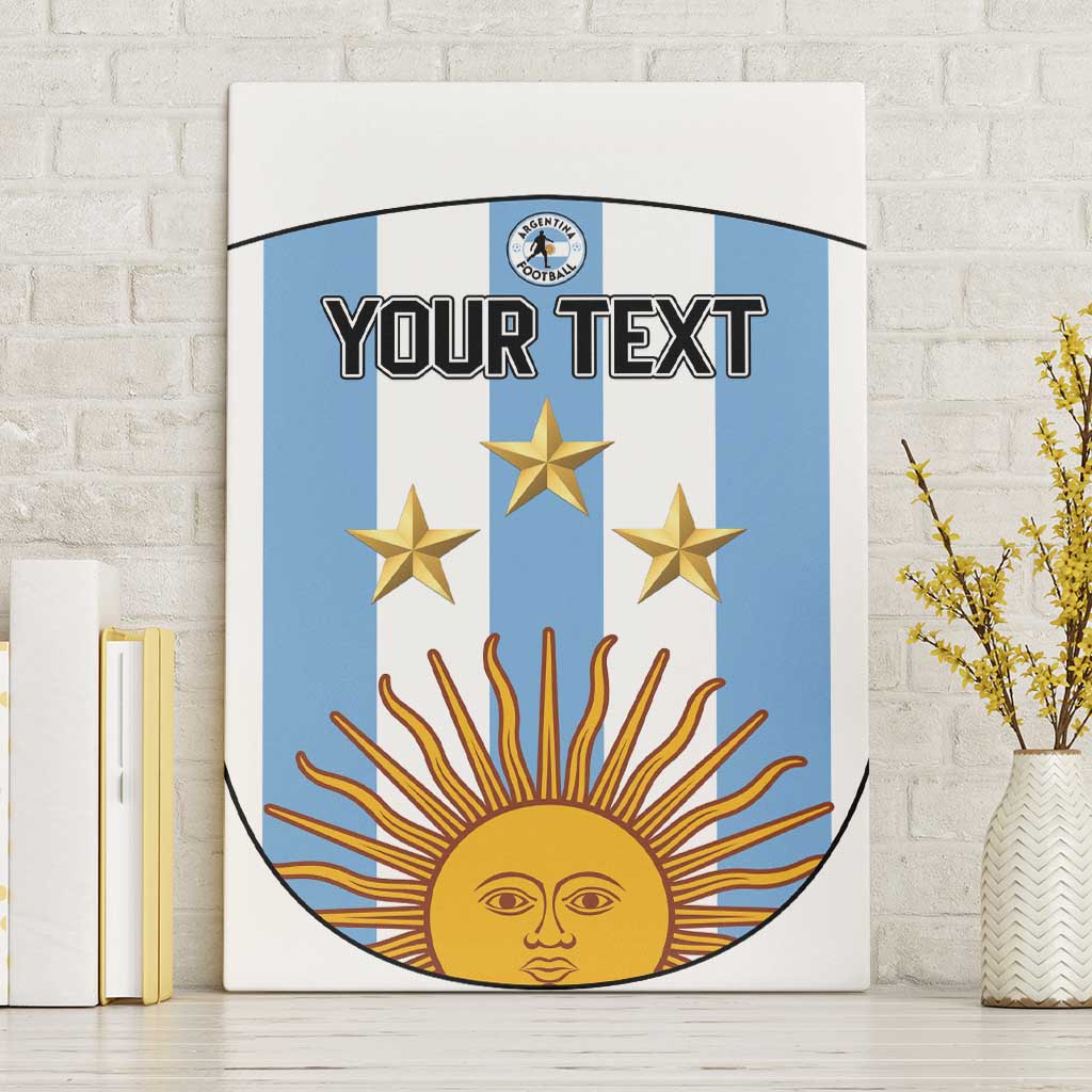 Custom Argentina Football Canvas Wall Art Vamos Vamos Argentina