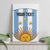 Custom Argentina Football Canvas Wall Art Vamos Vamos Argentina