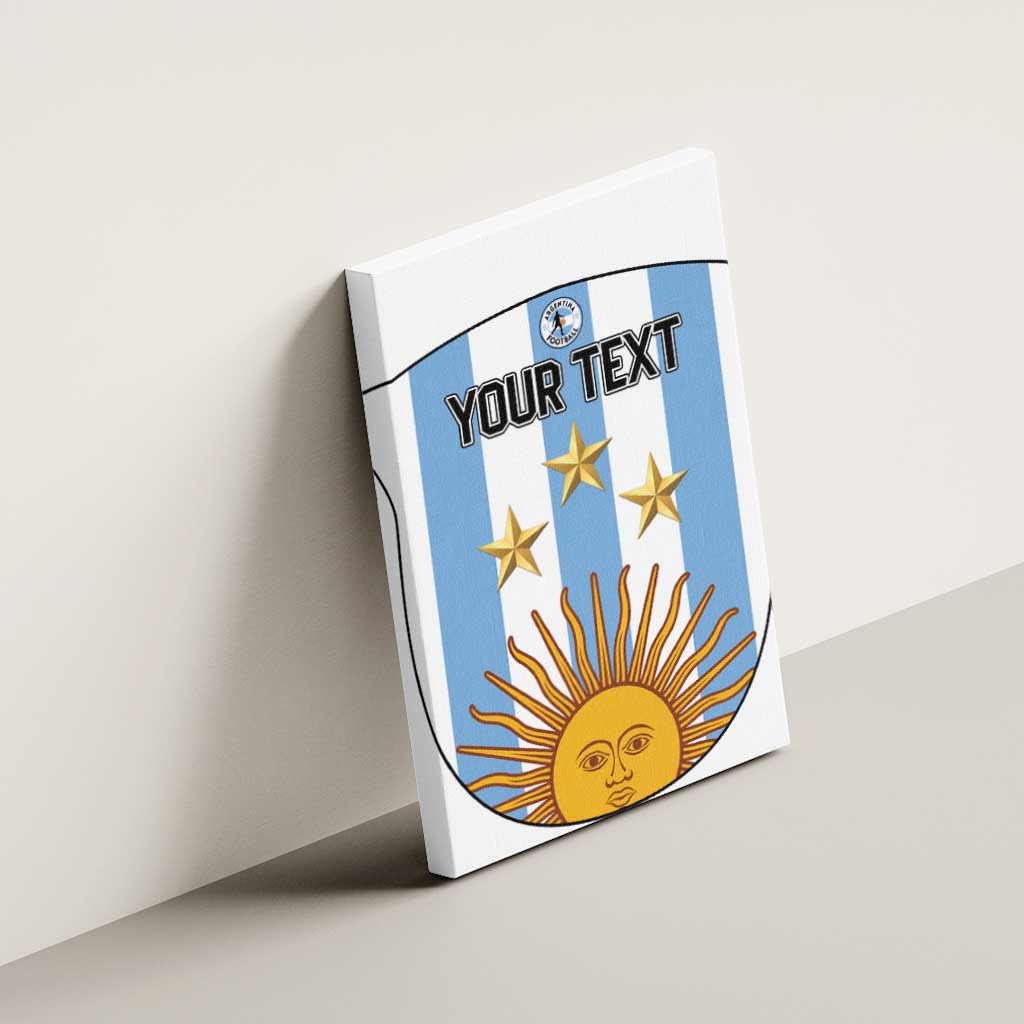 Custom Argentina Football Canvas Wall Art Vamos Vamos Argentina