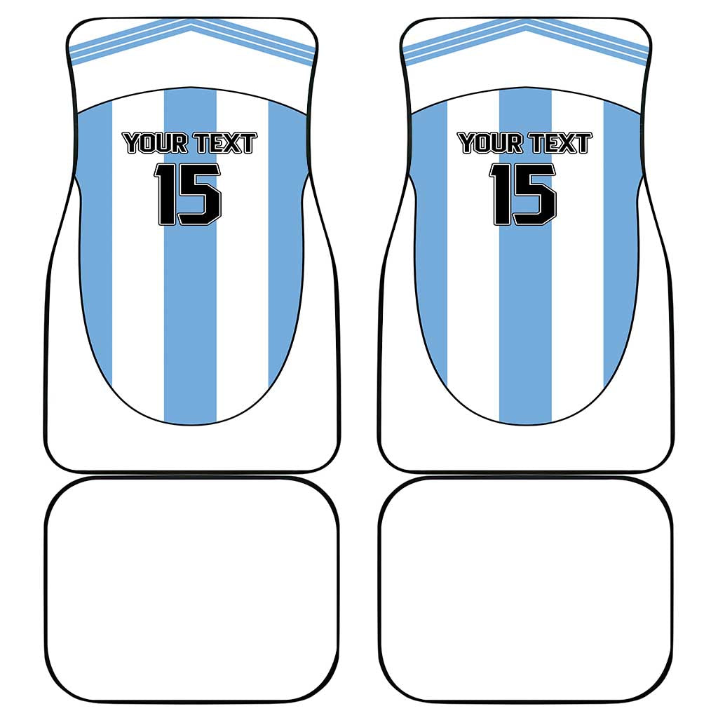 Custom Argentina Football Car Mats Vamos Vamos Argentina