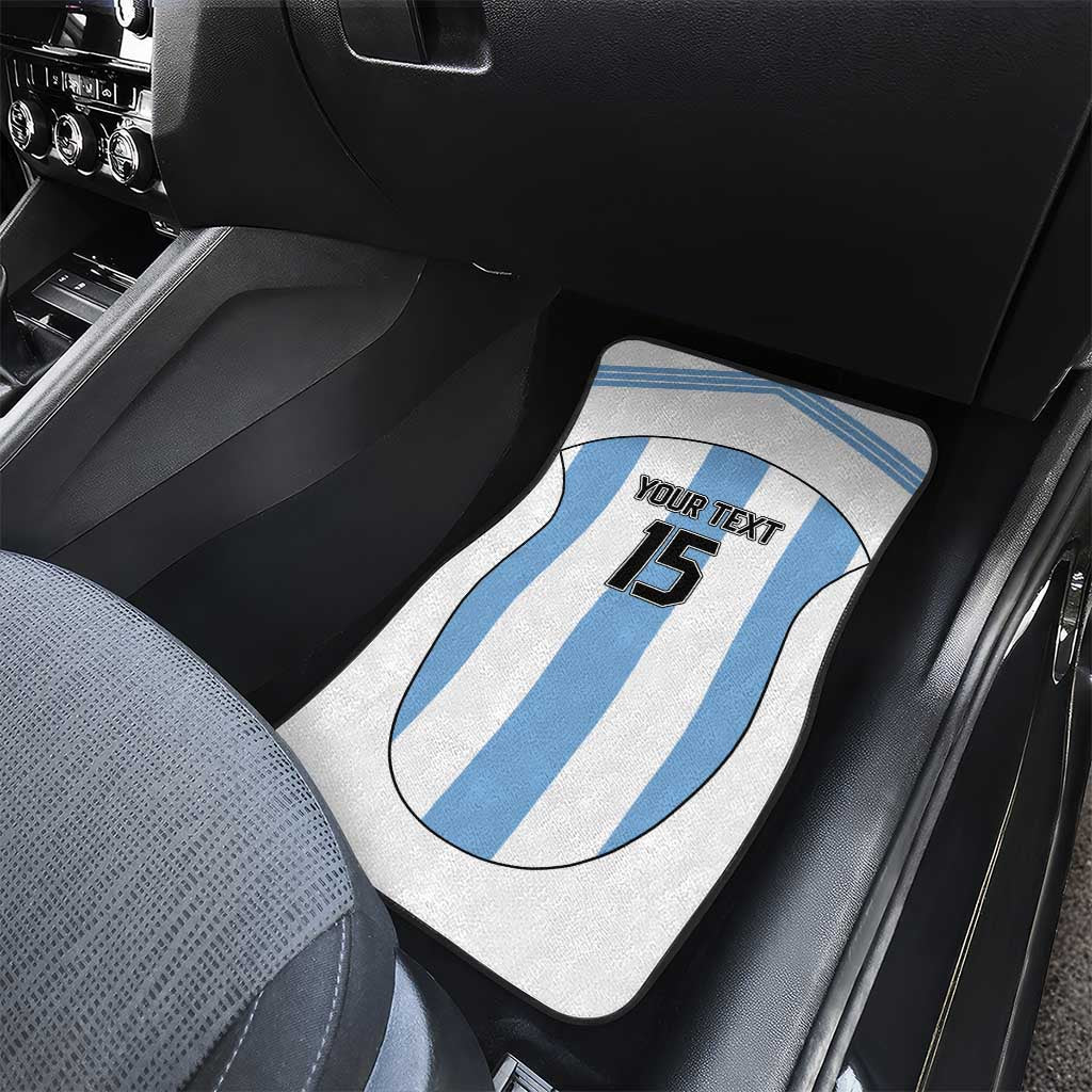 Custom Argentina Football Car Mats Vamos Vamos Argentina