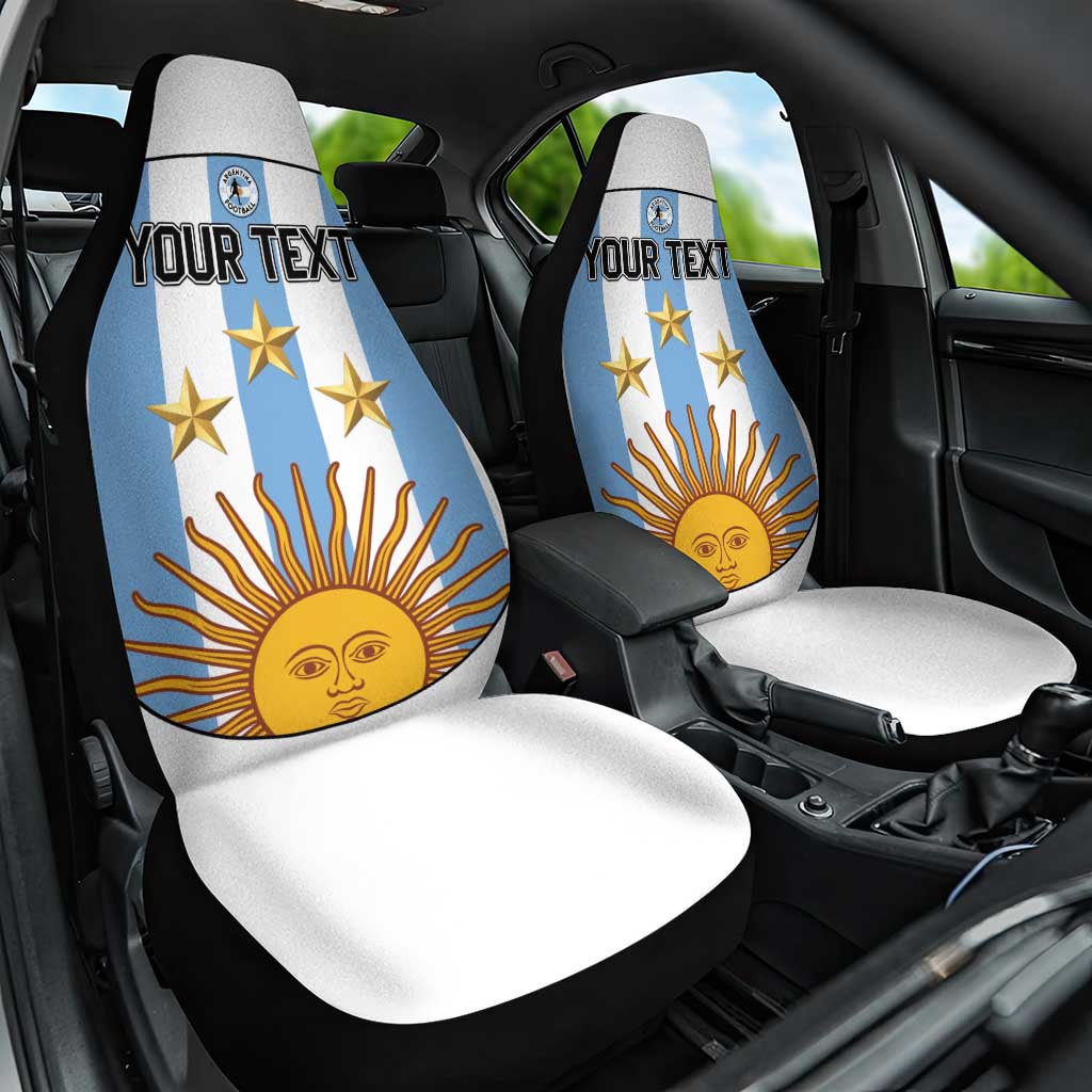 Custom Argentina Football Car Seat Cover Vamos Vamos Argentina