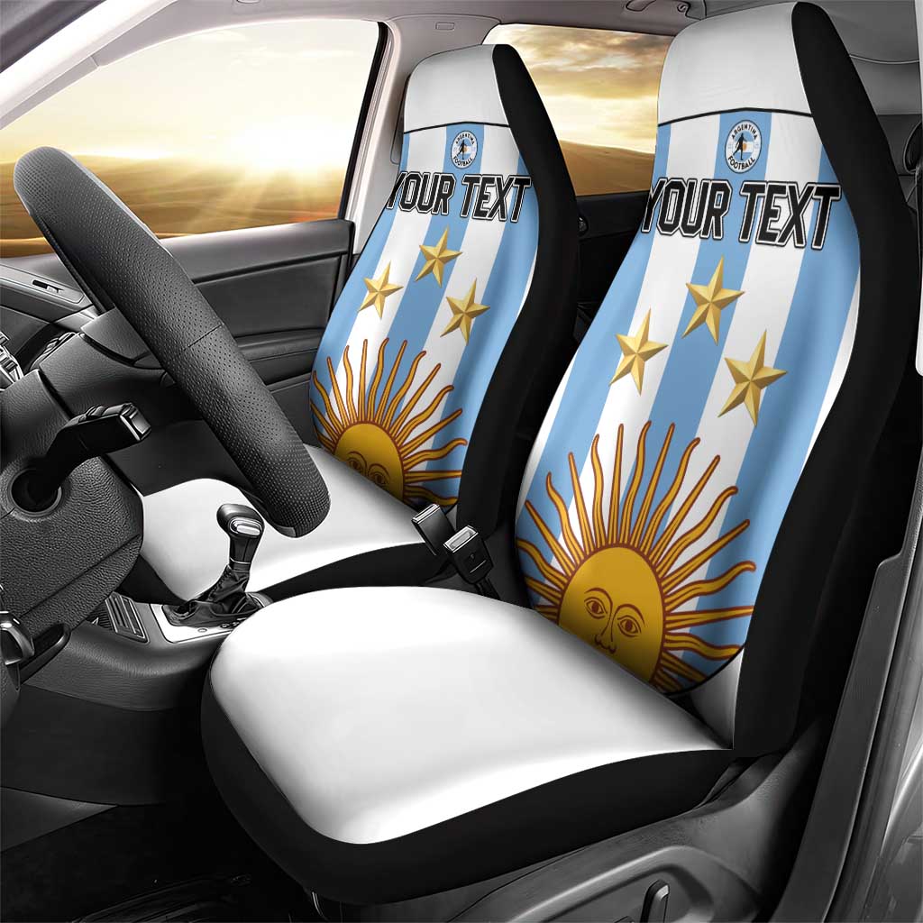 Custom Argentina Football Car Seat Cover Vamos Vamos Argentina