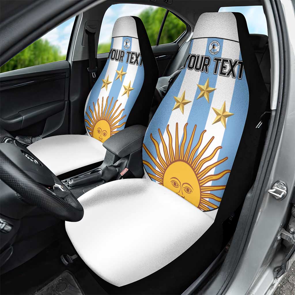 Custom Argentina Football Car Seat Cover Vamos Vamos Argentina