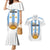 Custom Argentina Football Couples Matching Mermaid Dress and Hawaiian Shirt Vamos Vamos Argentina