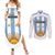 Custom Argentina Football Couples Matching Summer Maxi Dress and Long Sleeve Button Shirt Vamos Vamos Argentina