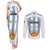 Custom Argentina Football Couples Matching Tank Maxi Dress and Long Sleeve Button Shirt Vamos Vamos Argentina