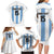 Custom Argentina Football Family Matching Long Sleeve Bodycon Dress and Hawaiian Shirt Vamos Vamos Argentina