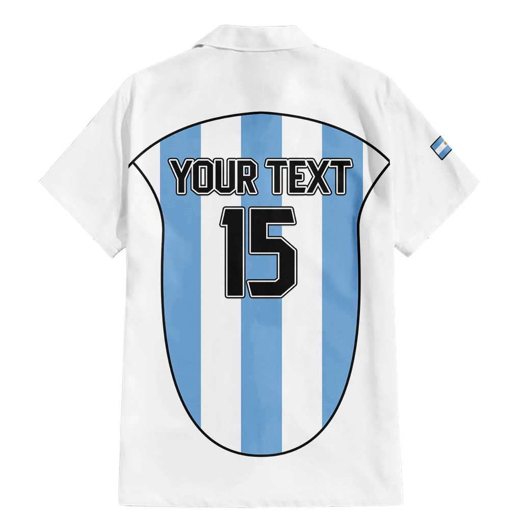 Custom Argentina Football Family Matching Mermaid Dress and Hawaiian Shirt Vamos Vamos Argentina