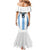 Custom Argentina Football Family Matching Mermaid Dress and Hawaiian Shirt Vamos Vamos Argentina