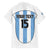 Custom Argentina Football Family Matching Off The Shoulder Long Sleeve Dress and Hawaiian Shirt Vamos Vamos Argentina