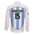 Custom Argentina Football Family Matching Off The Shoulder Long Sleeve Dress and Hawaiian Shirt Vamos Vamos Argentina