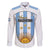 Custom Argentina Football Family Matching Off Shoulder Maxi Dress and Hawaiian Shirt Vamos Vamos Argentina