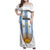 Custom Argentina Football Family Matching Off Shoulder Maxi Dress and Hawaiian Shirt Vamos Vamos Argentina