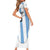 Custom Argentina Football Family Matching Short Sleeve Bodycon Dress and Hawaiian Shirt Vamos Vamos Argentina