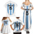 Custom Argentina Football Family Matching Summer Maxi Dress and Hawaiian Shirt Vamos Vamos Argentina
