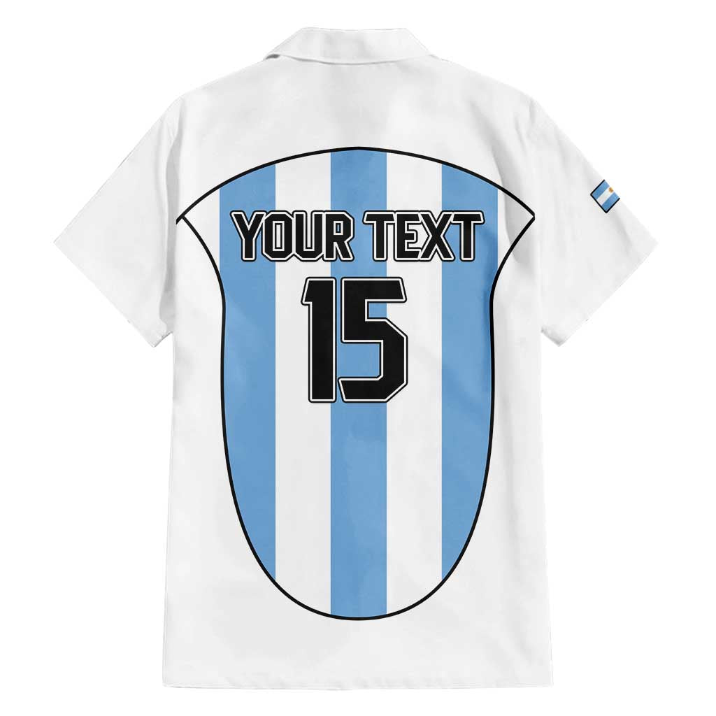 Custom Argentina Football Family Matching Summer Maxi Dress and Hawaiian Shirt Vamos Vamos Argentina