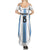 Custom Argentina Football Family Matching Summer Maxi Dress and Hawaiian Shirt Vamos Vamos Argentina