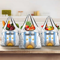 Custom Argentina Football Grocery Bag Vamos Vamos Argentina