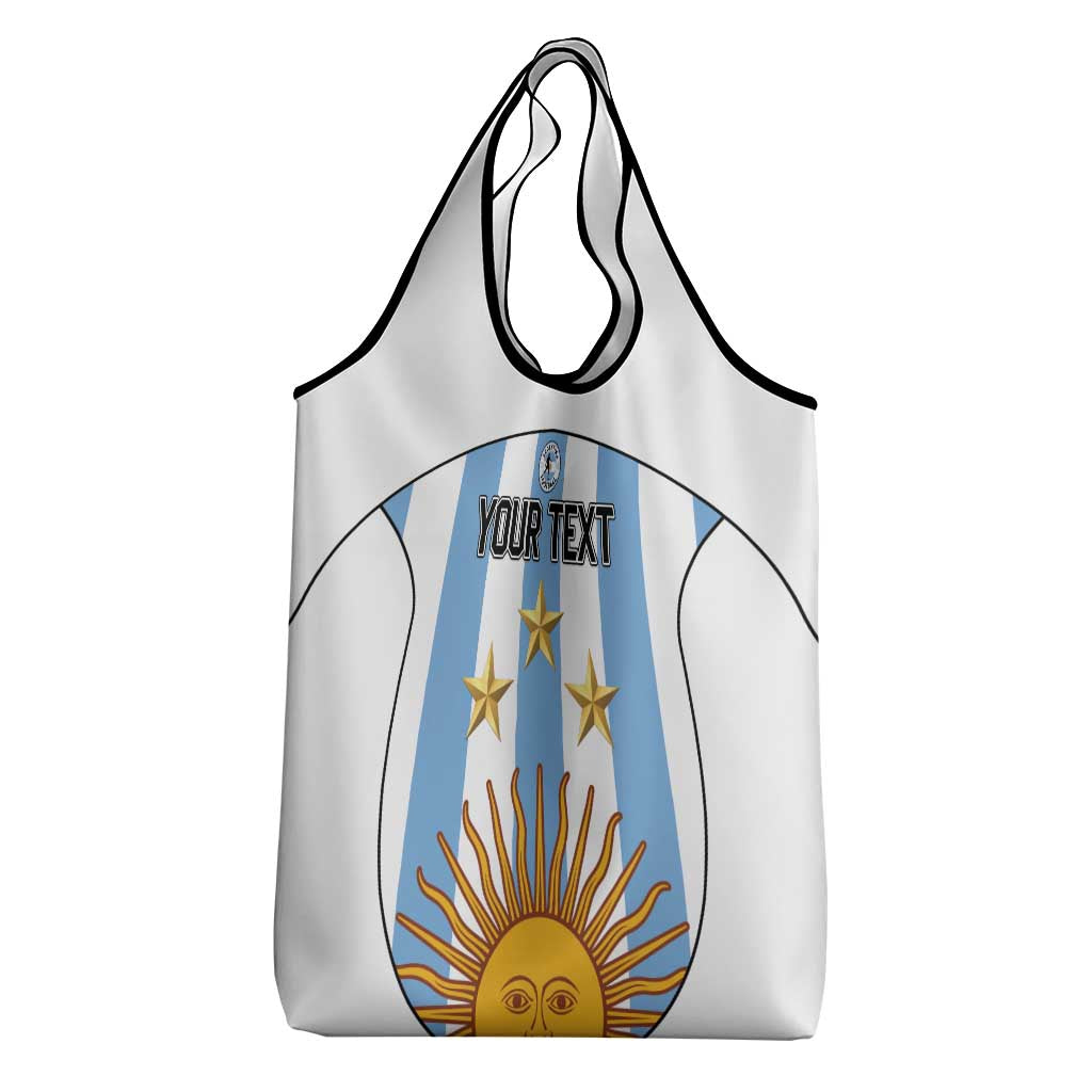 Custom Argentina Football Grocery Bag Vamos Vamos Argentina
