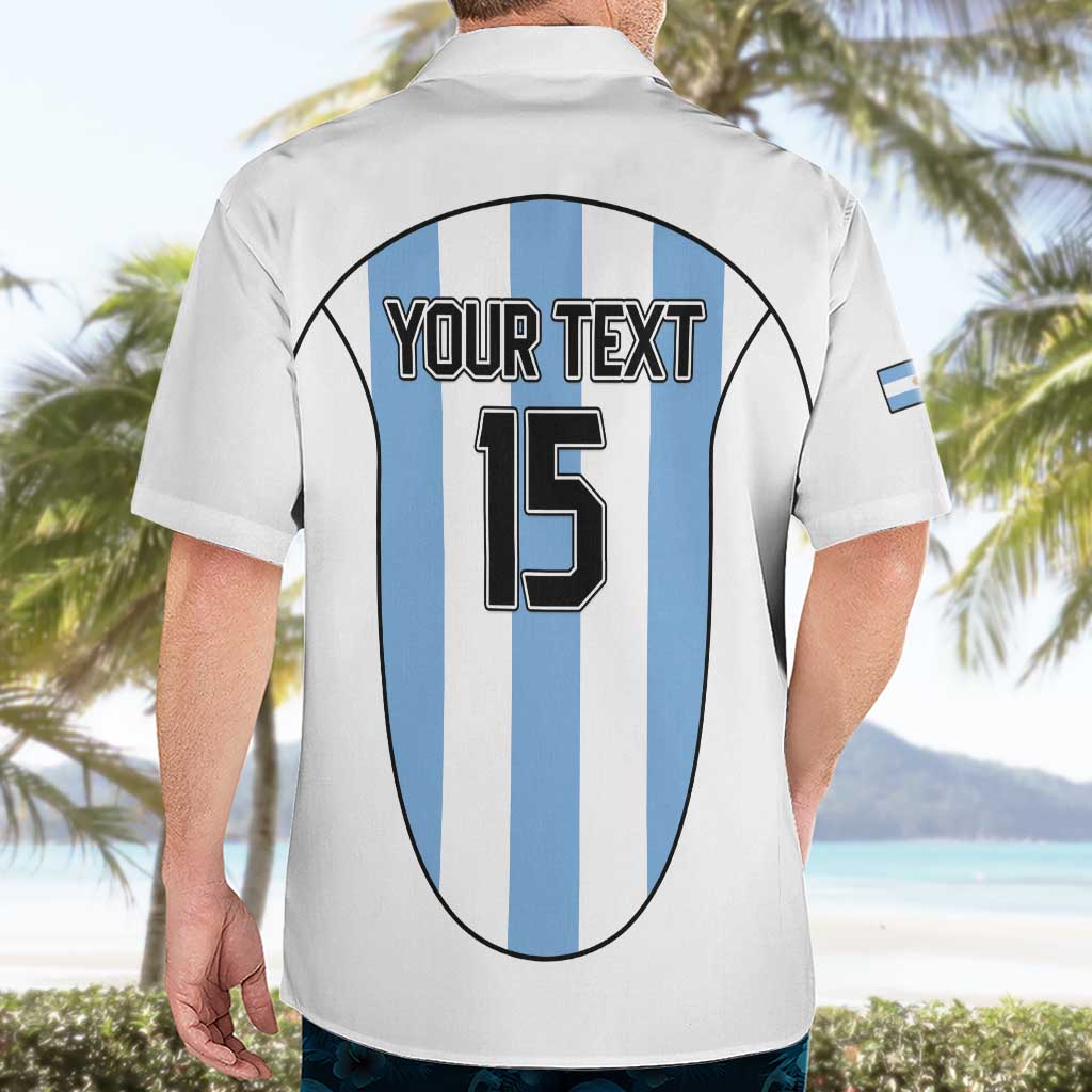Custom Argentina Football Hawaiian Shirt Vamos Vamos Argentina