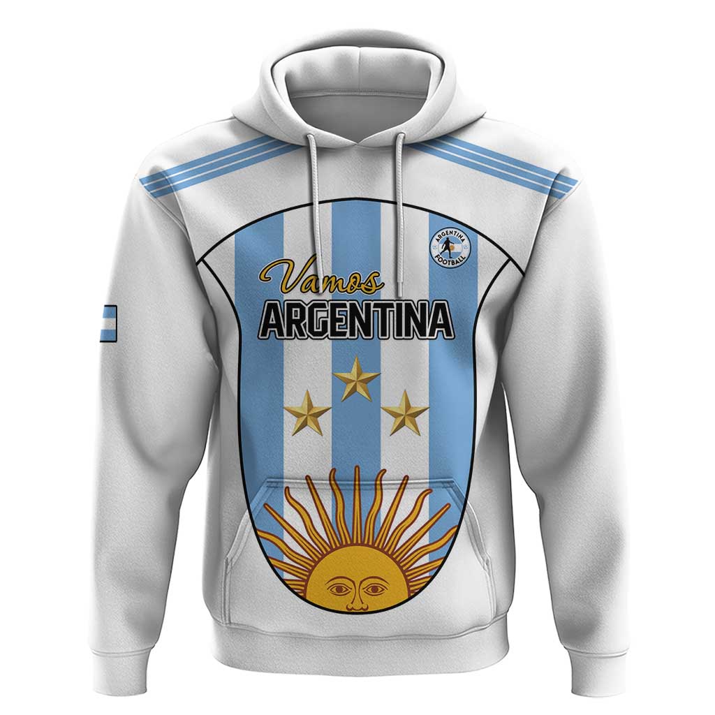 Custom Argentina Football Hoodie Vamos Vamos Argentina
