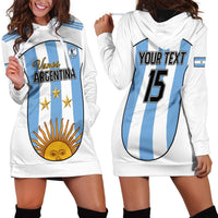 Custom Argentina Football Hoodie Dress Vamos Vamos Argentina