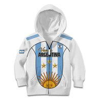 Custom Argentina Football Kid Hoodie Vamos Vamos Argentina