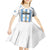Custom Argentina Football Kid Short Sleeve Dress Vamos Vamos Argentina