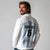 Custom Argentina Football Long Sleeve Polo Shirt Vamos Vamos Argentina