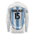 Custom Argentina Football Long Sleeve Shirt Vamos Vamos Argentina